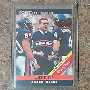 Vintage Mike Ditka Chicago Bears Collector's Card - VGC